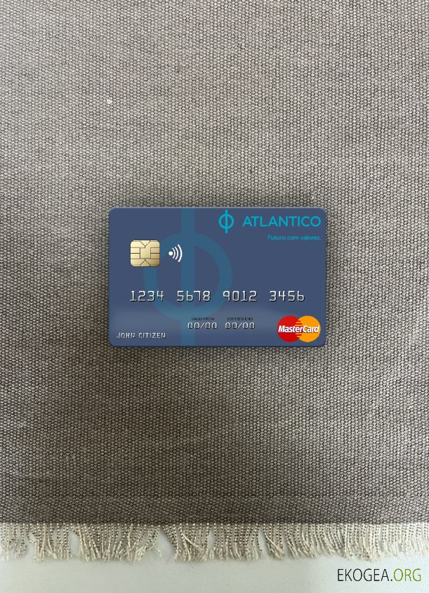 Namibie Banco Atlantico mastercard photolook , avant